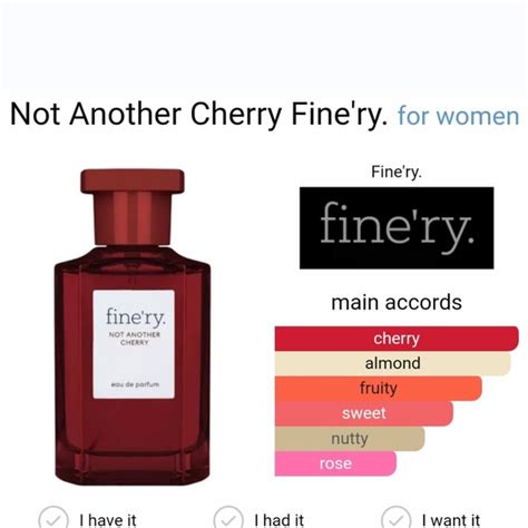 finery perfume not another cherry.